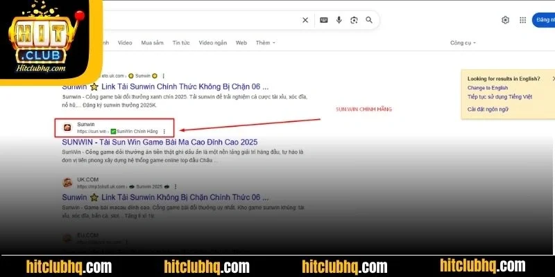 phân biệt sun.win bằng đường dẫn chính thức